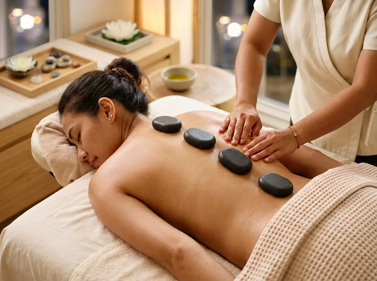 Hot stone massage Malta spa therapy